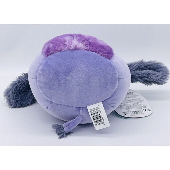 NWT Squishmallows 8" Deacon Donkey Purple Fuzzy Ears Squishdate 05.25.20… - Picture 5 of 8